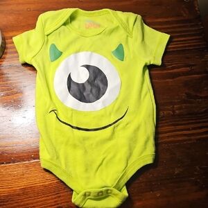 Green Monster Eye Baby Onesie